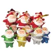 Santa Claus Ornaments Christmas decorations Christmas tree ornaments 6pcs/lot gold powder glowing Santa Claus XD24330