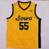 Custom Iowa Hawkeyes Basketball Jersey NCAA College Joe Toussaint Ryan Kriener Jack Nase Tony Perkins Keegan Murray Kris Murray Ogundele