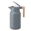 Boccette di vuoto di vetro Isolamento Thermos 1L Grande famiglia di acqua calda Pot Bollitore Ufficio Caffè Scaldavivande termico Bottiglie a doppia parete LJ201218