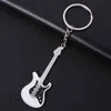 Keychains Creative guitar key chain musical instrument Pendant Gift activity metal pendant