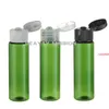 BEAUTY MISSION 48 x 30 ml grüne Reise-Haustierflasche mit Flip-Top-Verschluss, flüssige Creme, 1 Unze, Plastikflasche, gute Qualität