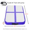 Pompe libre de bloc d'air de panneau d'air de couleur bleue Mini Airtrack en vente Piste gonflable de tapis de gymnastique de DWF pour la formation Matelas de plancher d'usage à la maison