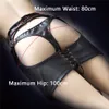 Domi noir pu érotique robe fétiche mini jeu adulte jupe porno sexe bdsm bondage femmes sex toy y2004119834163