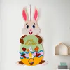 Kreative Osterhase DIY Anhänger Ei Dekoration Home Ornament Zubehör handgemachte Diy lustige Filz Spielzeug VTKY2300