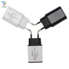 50PCS 5V 2A EU US-kontakt 2 USB-portar 2USB USB Laddare Power Wall Adapter Mobiltelefon Mikrodata Laddning för iPhone iPad Samsung