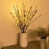 Ağaç Işık Bahçe Çiçek Le Işık Bahçe Çiçek LED Söğüt Şube Lambası Pil Kumandalı 20 Ampuller Ev Noel Partisi Bahçe Dekorasyon için