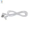 Câble micro USB à charge tressée en nylon à 90 degrés Câble USB Type C USB pour le câble de chargeur Samsung 100pcs / lot