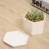 Ceramic Bonsai Pots Wholesale Mini White Porcelain Flowerpots Suppliers For Seeding Succulent Indoor Home Nursery Planters DBC BH4431