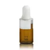 2ml CLEAR AMBER GLASSER Boutons de gouttons portables Aromathérapie Essentialial FIALS