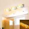 Nuevo diseño 6W lámpara de doble lámpara de cristal superficie de baño lámpara de dormitorio luz blanca luz nódica arte decoración iluminación moderna impermeable lámparas de pared
