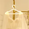Creative Led clothes hanger neon light Clothes Hangers ins lamp proposal romantic wedding dress decorative clothes-rack T9I00950