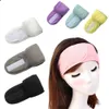 Spa pałąk Sweaty Hairband Head Wrap Ręcznik Włosy Okładki Niepoślizgowe Rozciągliwe Zmywalne Do Sportów Kobiet Makijaż Makijaż Twarz Wash XB1