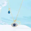 Eye Pendant Angel's Eye Multi-Layer High Sene Diamond Inlagda Demons halsband Kvinna