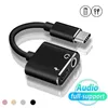 2 en 1 Type C Hoofdtelefoon Aux Audio Splitter Adaptateur Xiaomi Huawei Samsung Usb C Tot 3.5mm Jack Oortelefoon Opladen Convertisseur