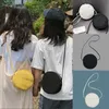 Gloednieuwe stijl effen canvas kleine kant kruis body messenger schoudertas voor vrouwen meisje student