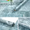 Adesivi da cucina in alluminio in marmo Autoadesivi a prova di olio impermeabile Adesivo autoadesivo PVC Adesivi murali da bagno Contattare la carta Film 201201