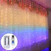 LED LED Lights String Light Dekoracja LED Fairy Garland Pilot Control na rok Świąteczny Dekor Wedding Wedding Wesder Y201020