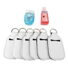 Neoprene Hand Sanitizer Bottle Bottle Holder Holder Portachiavi Portachiavi Portachiavi 30ml Profumo Mano Lavaggio fluido fluidio bianco per la sublimazione Stampa DHL