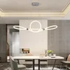 Ljuskronor 360 grader LED ljuskrona belysning oregelbunden formad matsal sovrum tak hängande ljus inomhus modern hängande lampa
