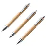 Ballpoint Pen Set Bamboo och Wood Writing Tools, Blue Refill (60 stycken)