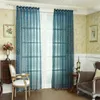 American Style Embroidered Tulle Curtains For Living Room Bedroom Organza Fabric Window Curtains For Kitchen Rideaux Voilage