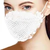 Maschera per donne della moda Ornamento in pizzo Ornamento Maschere per viso antiuv a prova di polvere Lavabile cotone traspirante per la bocca traspirante signore esterno Maschera per il viso per esterni3160753