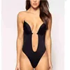 Frauen Nahtlose Rückenfreie Body Unterwäsche Sexy Dessous Unsichtbaren BH Abnehmen Body Shaper Plunge Tief Geschnittene Bhs Strap Büstenhalter 220125