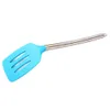 Ny 1 PC Silicone Spatel Spoon Scraper Mixer Smör Rostfritt Stål Handtag Matlagningskök Utensil Cocina Utensilios