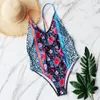 Sexy Épaule À Volants Une Pièce Maillot De Bain Femmes Maillots De Bain Femme Halter Maillots De Bain Beach Wear Dos Nu Monokini Maillots De Bain T200114