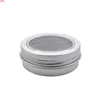 Bottle 30ml Refillable Aluminium Tin Pots Empty Cream Makeup Tool Portable Lip Balm Containers Lightweight Round 50pcs/lotqualtity