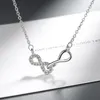 Pendanthalsband Chereda Brilliant Cubic Zircon Infinity Necklace Chain Choker Femme Rose Gold Collar Women Lover Fashion Jewelr211e