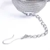 304 Stainless Steel Tea Infuser With Chain Basket Type Seasoning Filter Herb Strainer For Tea Making Stew Hotpot Kitchen Utensils