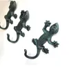 Iron gecko hooks American cast rails Zakka groceries garden decoration curtain hook country style