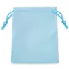 Sacchetti di gioielli sacchetti 50pcs/lotto blu blu 3 tipi di dimensioni a traino a corda di velluto ad anello regalo toby22