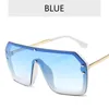 Lunettes de soleil surdimensionnées pilote hommes filigrane lentilles lunettes une pièce lunettes de soleil pour femmes 2022 marque éblouir couleur miroir nuances