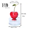 H&D Crystal Fruit Napoleon Cherry Shape Figurine Ornament Home Decor Red Figurine Party Birthday Christmas Gifts Table Souvenir T200710