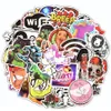150 PCS Mixed Anime Stickers Cartoon Graffiti Punk Cool Waterproof Sticker for Adult DIY Skateboard Laptop Suitcase Guitar Car LJ201019
