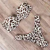 Popular Bikini Solid Leopard Print Polka Dot Leaf Print Split Swimsuit Women's Swimsuit Bikini 220106