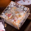 10pcslot透明なキャンディークッキーボックスnougatビスケットパッケージボックスクリスマスベーカリーギフトボックスパーティー有利な所有者2850435