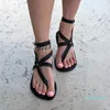 Sandalet Marka Yaz Ayakkabı Klasik T-Strap Kadın Tanga Düz Slingback Rahat Plaj Siyah Kahverengi Toka Tatil Flip Flop