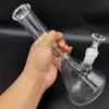 10inches Glass Beaker Base Bong Water Pipe Heavy Hookahs With Ice Catcher Downstem Clear Bowl Bubbler Thickness Base High Quality Dab Rig Smoking Tool