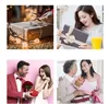 Eternal flowers holding bucket Valentine's Day gift box Rose decorative flower girlfriend wife romantic festival present