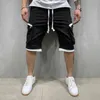 Letnie Cargo Męskie Szorty Kolor Splice Flap Jogger Casual Wojsko Wojska Tactical Bermudas Kieszenie męskie Spodenki Streetwear Fitness G220223