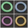 Telephone Wire Hairband Matt Colors Rubber Bands Stretchy Spiral Coil Hair Ties Ropes Girls Hair Accessories 21 Colors DW6378