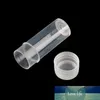 Flacons de Tubes à essai en plastique de 5ml, 20 pièces, conteneur d'échantillon, bouteilles artisanales à bouchon à vis pour poudre, fournitures de chimie scolaires et de bureau