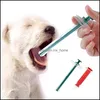 Autres fournitures pour chiens Pet Home Garden Pill Injector Oral Tablet Capse ou liquide Kit d'outils d'alimentation médicale Seringues pour chats Petits animaux JK20