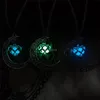 Glow in the Dark Moon Necklace Fluorescence Love Locket Halsband Kvinnor Halsband Fashion Jewelry Will och Sandy New