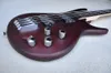 Factory Custom 4String Matte Red Brown Electric Bass Guitar med Rosewood FingerboardChrome Hardwares24 Fretsoffer anpassad3951549