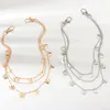 18K Gold Silver Plated Multilayer Statement Butterfly Charm Belly Chain Waist Chains Wear on Trousers Dangle Tassel Body Jewelry Nice Gift