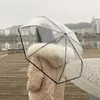 Totalmente automático 3 plegable para paraguas transparente lluvia 8K hombres a prueba de viento